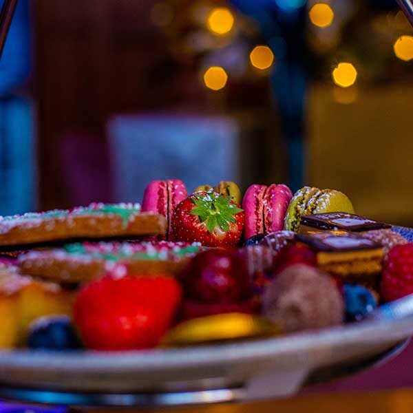 Close up image of a selection of festive treats.